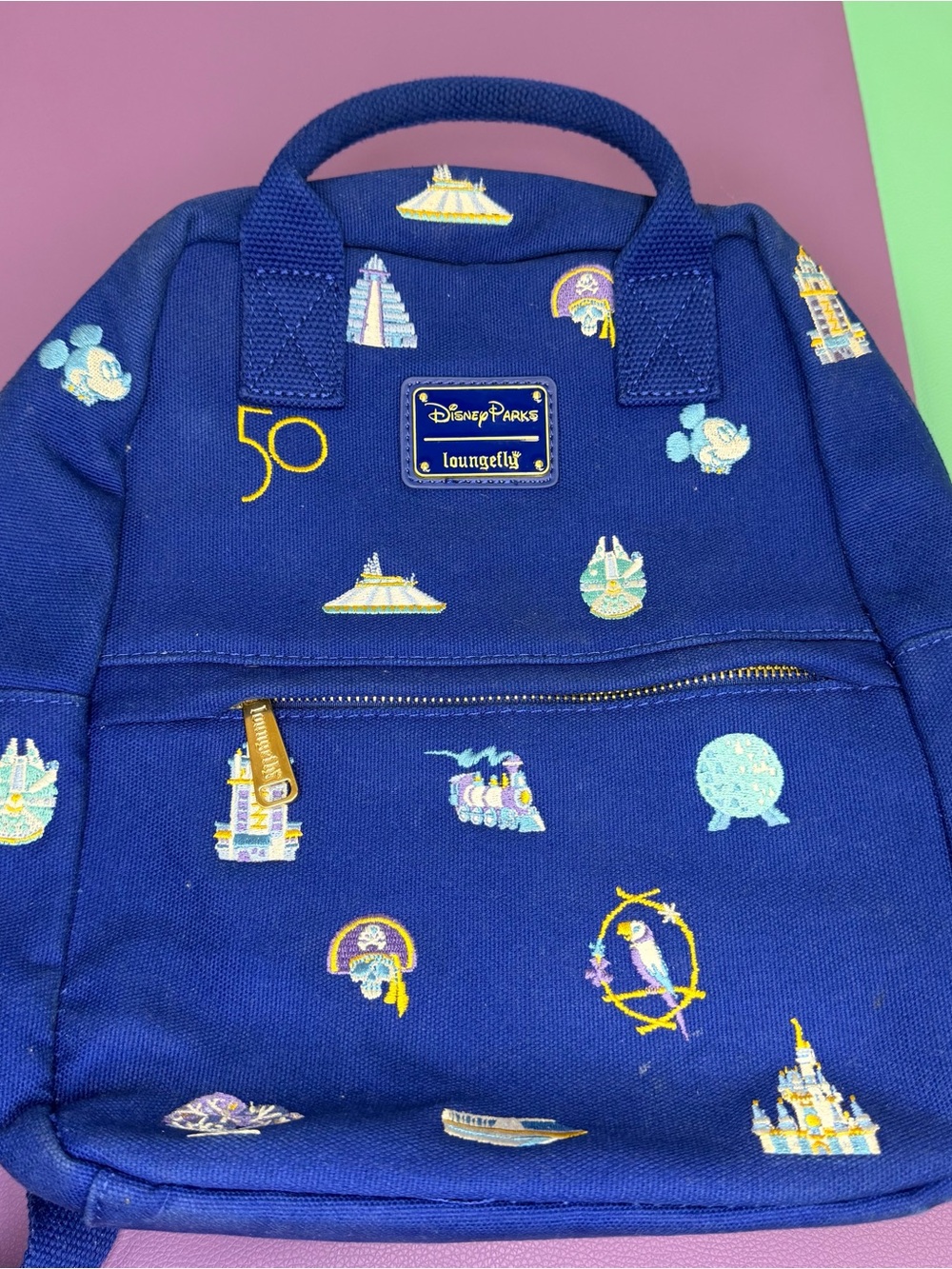Loungefly Disney Parks Walt Disney World 50th Anniversary Backpack - Picture 2 of 10